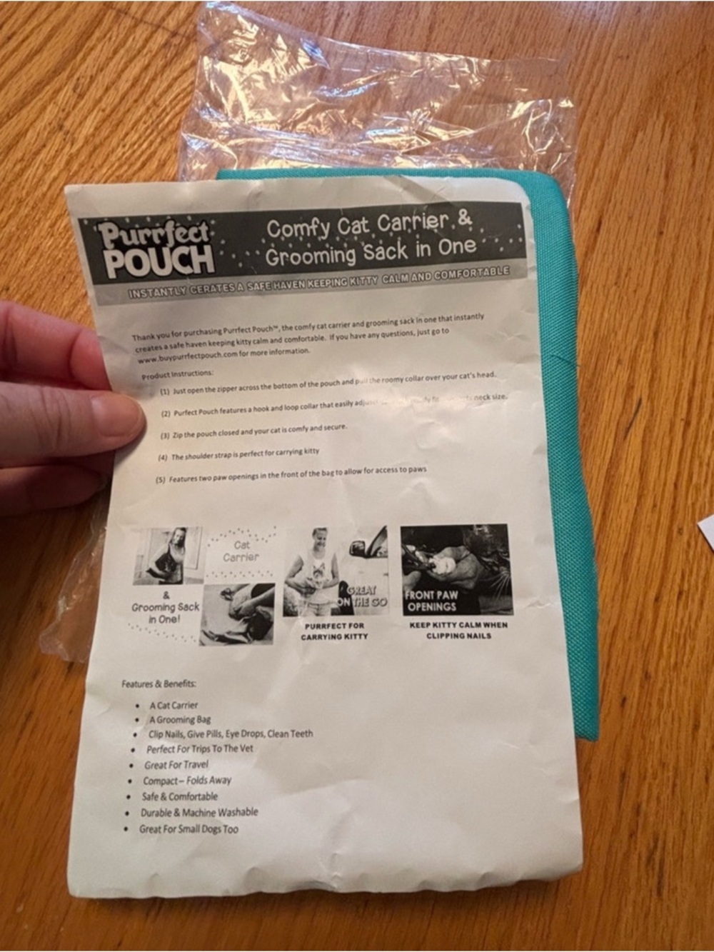 Perfect Pouch Cat Carrier/Grooming Sack